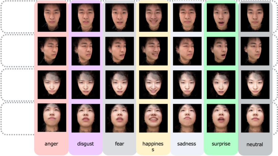 顔の角度とヒトの表情認知の関係性研究